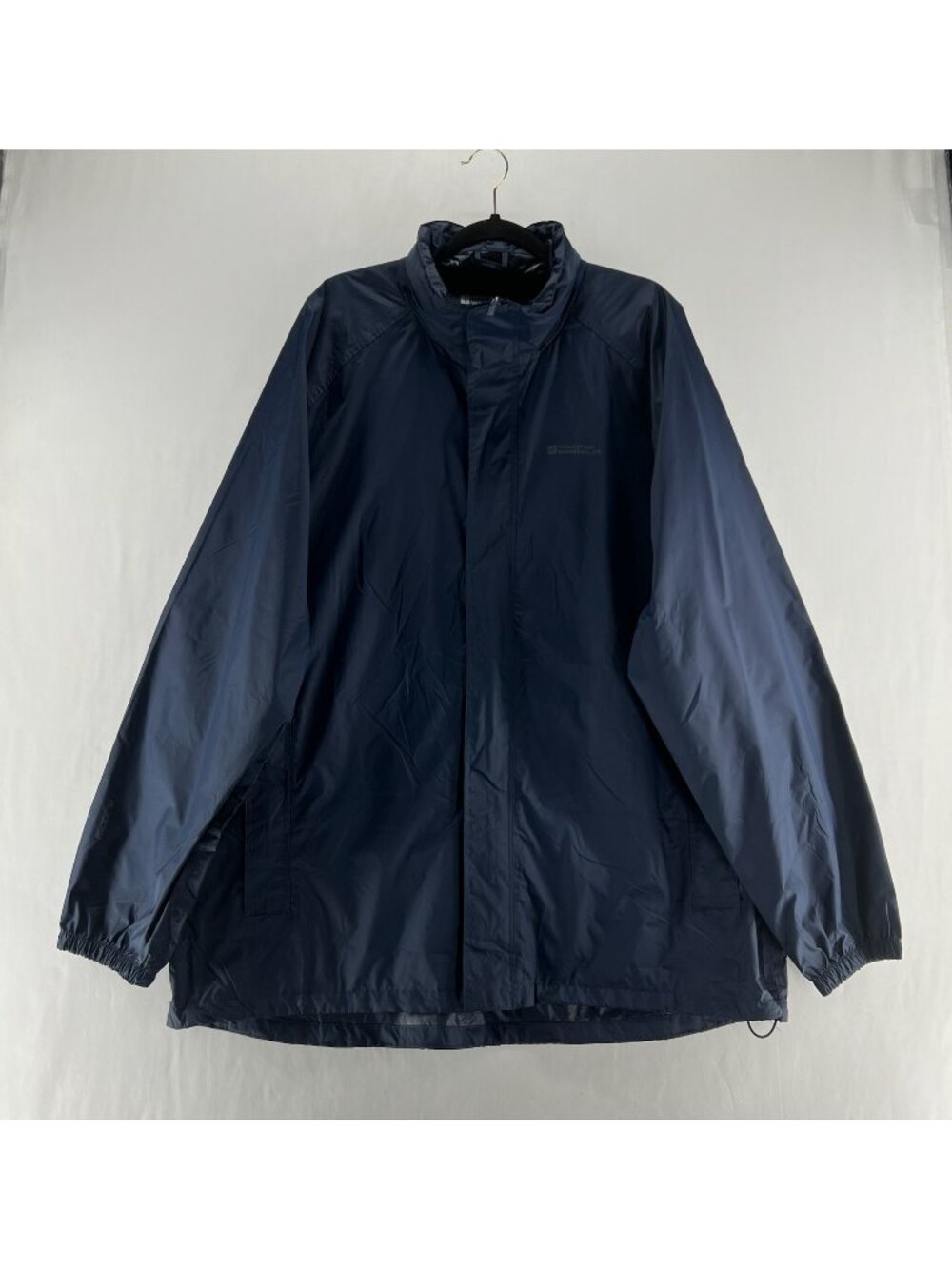 Mountain Warehouse Pakka Waterproof Rain Jacket Men 3XL Breathable Full Zip Navy